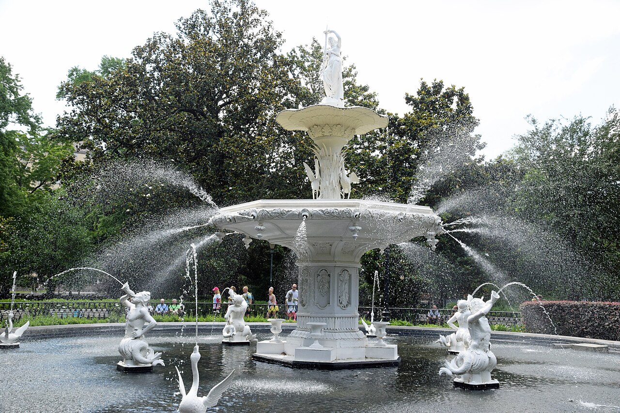 Forsyth Park fountain in Savannah.